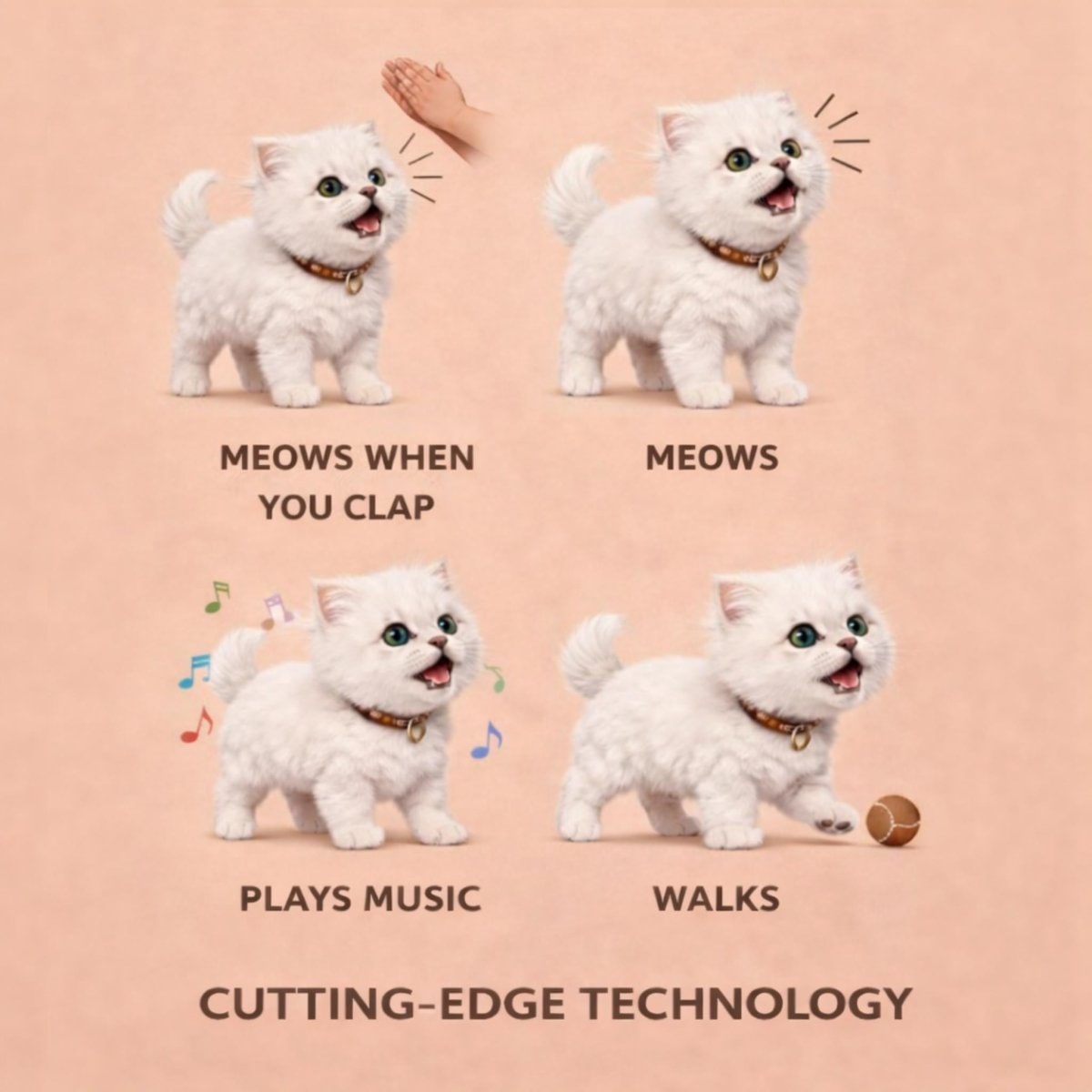 Interactive Robot Cat Toy with Walking Meowing and Tail Wagging Features - Image 6