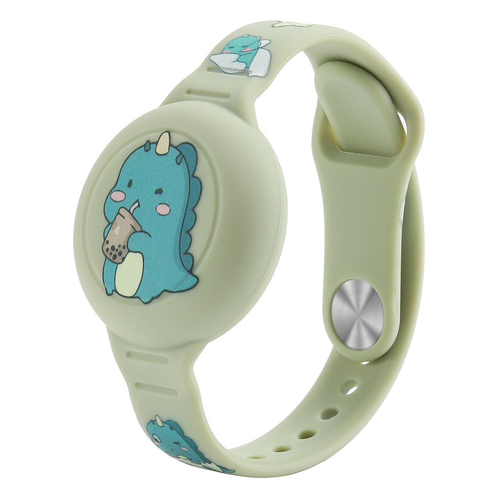 Kids' Silicone Airtag Wristband Holder with Adjustable Strap and Cartoon Graphics - Image 9