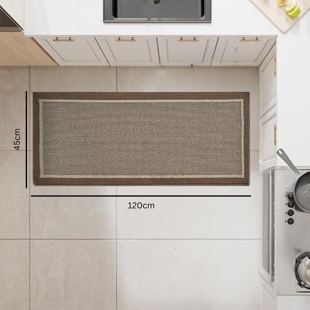 Kitchen Runner Rug Non Slip with Textured Diamond Pattern and Washable Synthetic Fiber - Image 10