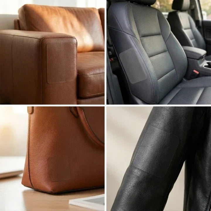 Leather Couch Patch Kit with Self Adhesive Backing for Furniture and Car Seat Repair - Image 7