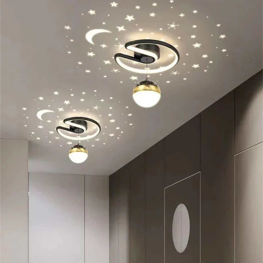 LED Ceiling Light Fixture with Starry Sky Projection and Dimmable Function - Image 3