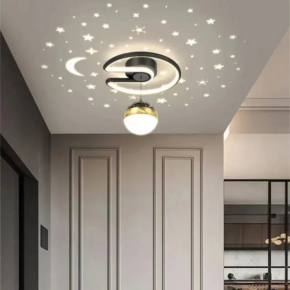 LED Ceiling Light Fixture with Starry Sky Projection and Dimmable Function - Image 6
