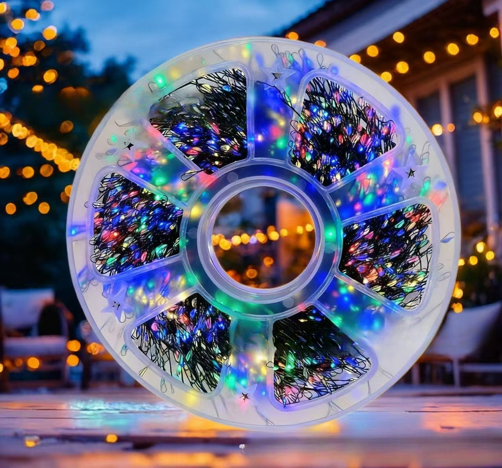 LED Christmas String Lights with Remote Control Cluster Warm Indoor Outdoor Decoration - Image 11