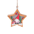 LED Light Up Christmas Ornaments with Wooden Laser-Cut Design and Warm Glow - Image 3