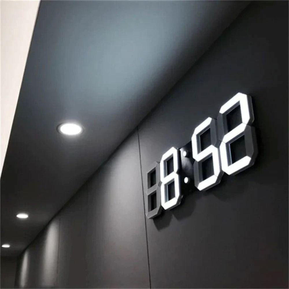 LED Wall Clock with 3D Digital Display and Desk Stand - Image 5