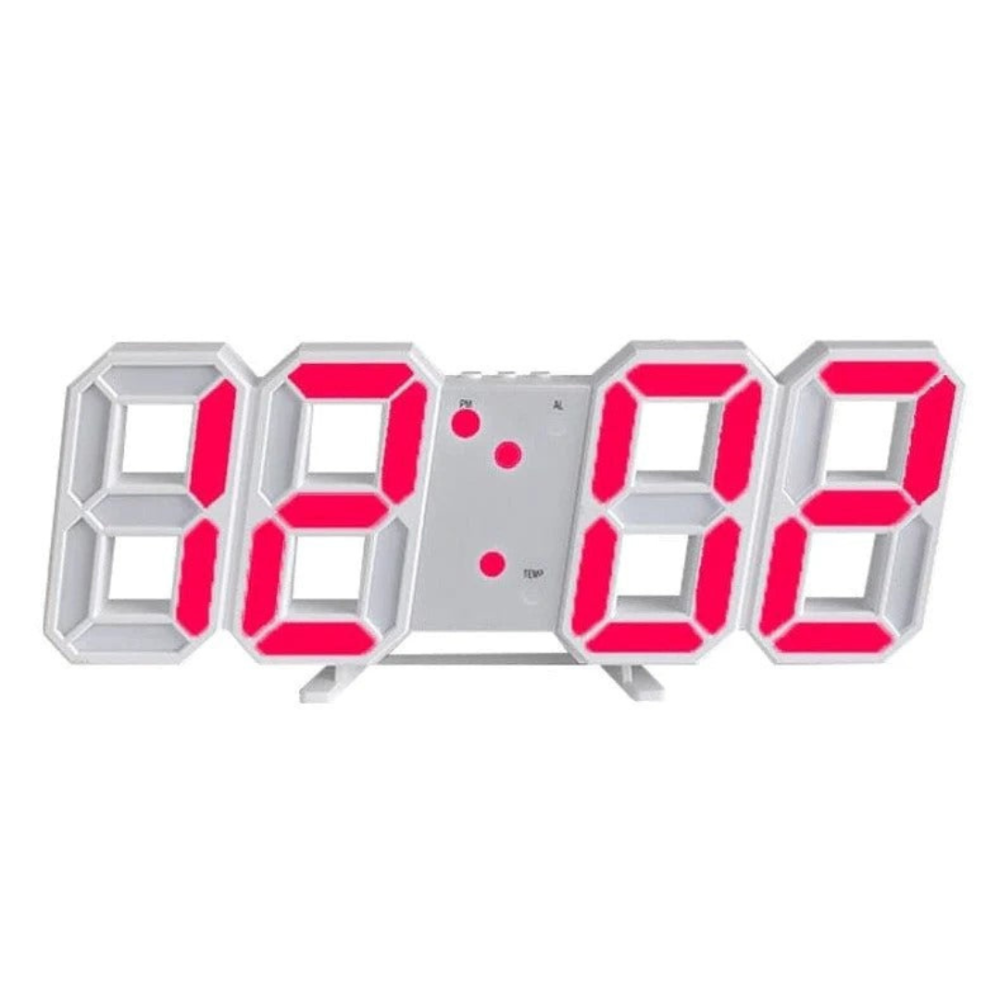 LED Wall Clock with 3D Digital Display and Desk Stand - Image 7