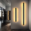 Linear LED Wall Light with Slim Slit Design and Warm White Ambient Lighting - Image 6