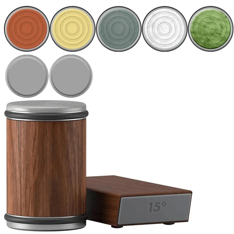 Magnetic Rolling Knife Sharpener with Wooden Base and 15 Degree Angle Guide - Image 24