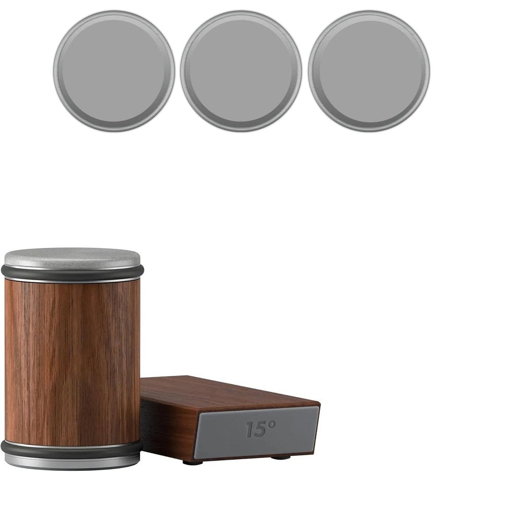 Magnetic Rolling Knife Sharpener with Wooden Base and 15 Degree Angle Guide - Image 36