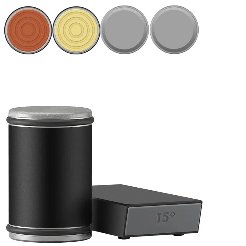 Magnetic Rolling Knife Sharpener with Wooden Base and 15 Degree Angle Guide - Image 41