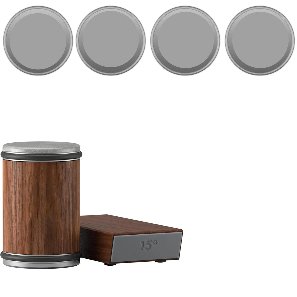 Magnetic Rolling Knife Sharpener with Wooden Base and 15 Degree Angle Guide - Image 43