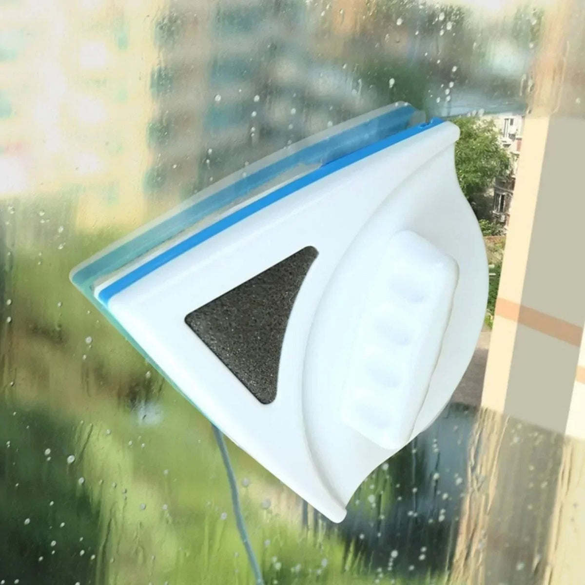 Magnetic Window Cleaner Tool with Double-Sided Squeegee and Safety Rope - Image 6