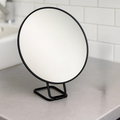 Magnifying Makeup Mirror with Folding Stand and Handheld Handle - Image 2