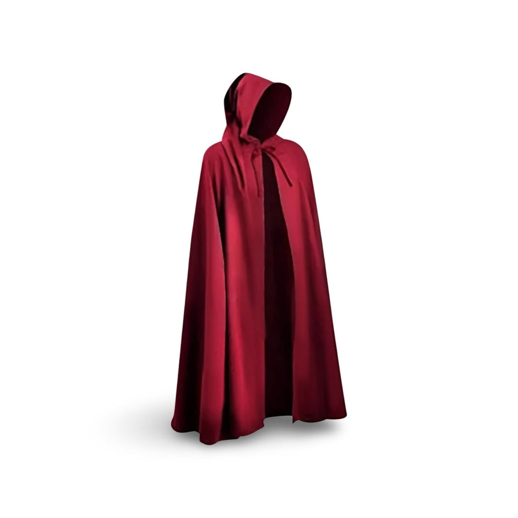 Medieval Knight Costume Tunic with Hooded Cloak and Templar Cross - Image 12