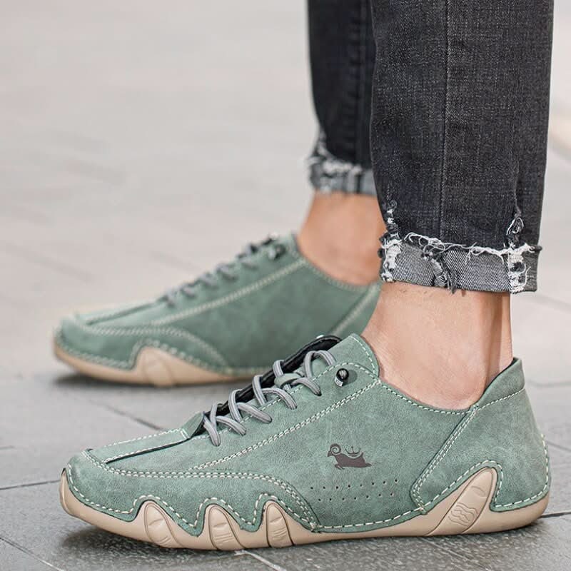 Men's Barefoot Shoes with Flexible Wrapped Rubber Sole and Lace-Up Closure for Natural Movement - Image 8