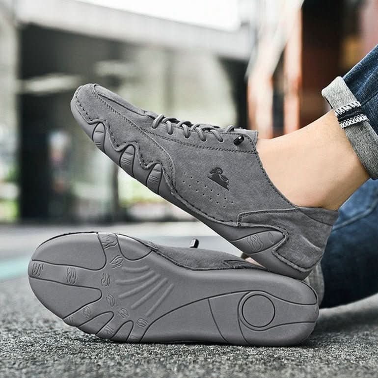 Men's Barefoot Shoes with Flexible Wrapped Rubber Sole and Lace-Up Closure for Natural Movement - Image 9