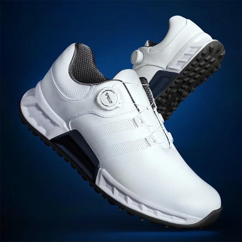 Men's Golf Shoes Spikeless with Dial Lace Closure and Non-Slip Sole - Image 2