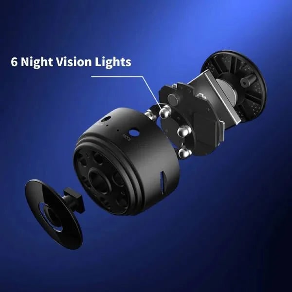 Mini Security Camera Wireless with Night Vision and Magnetic Rotating Mount - Image 5