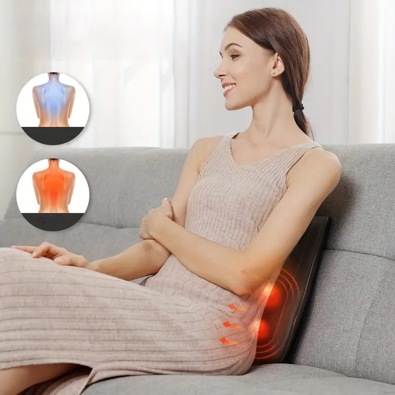 Neck Massage Pillow with Shiatsu Heat and Shoulder Massager Remote Control - Image 1