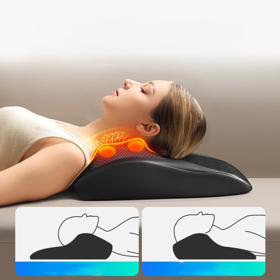 Neck Massage Pillow with Shiatsu Heat and Shoulder Massager Remote Control - Image 2