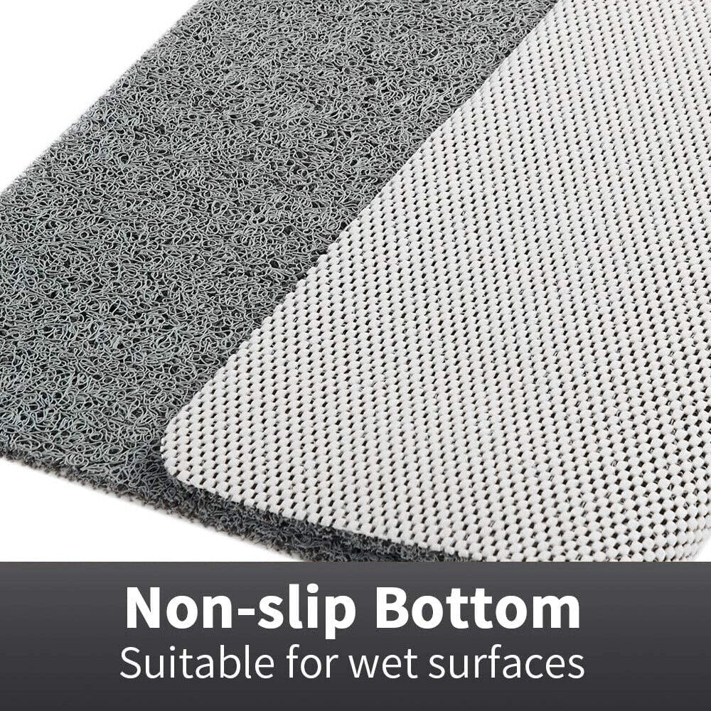 Non-Slip Bath Mat with Loofah Texture and Mesh Backing for Drainage - Image 3
