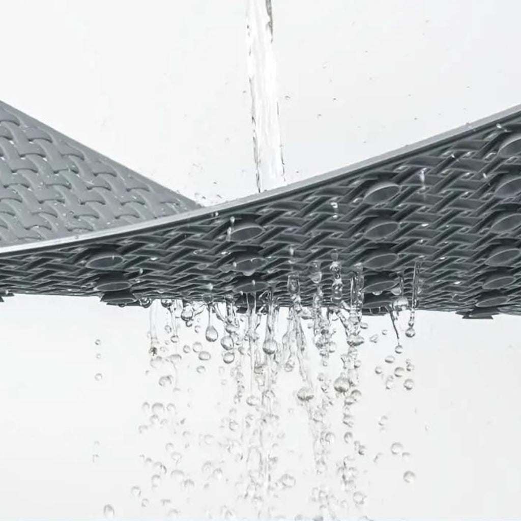 Non-Slip Bath Mat with Suction Cups and Basketweave Texture for Bathtub - Image 2