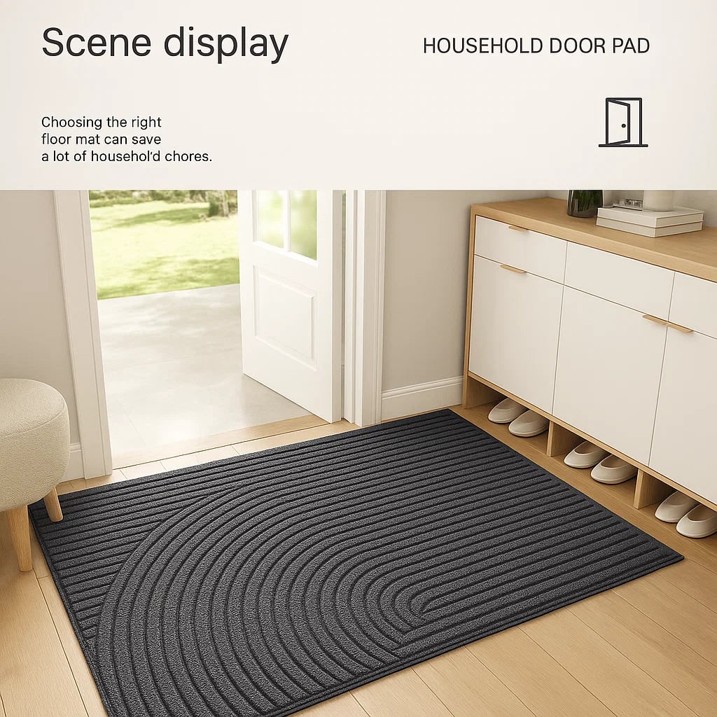 Non-Slip Indoor Outdoor Mat with Textured Dirt-Trapping Surface and Rubber Backing - Image 9