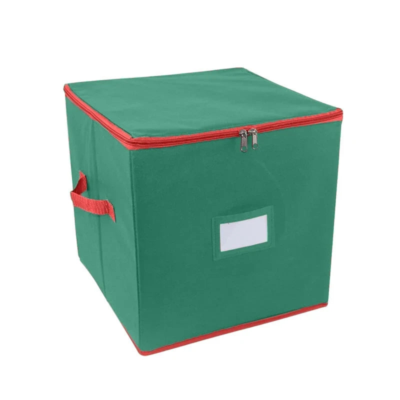 Ornament Storage Box with Dividers and Zippered Lid for Christmas Décor - Image 7
