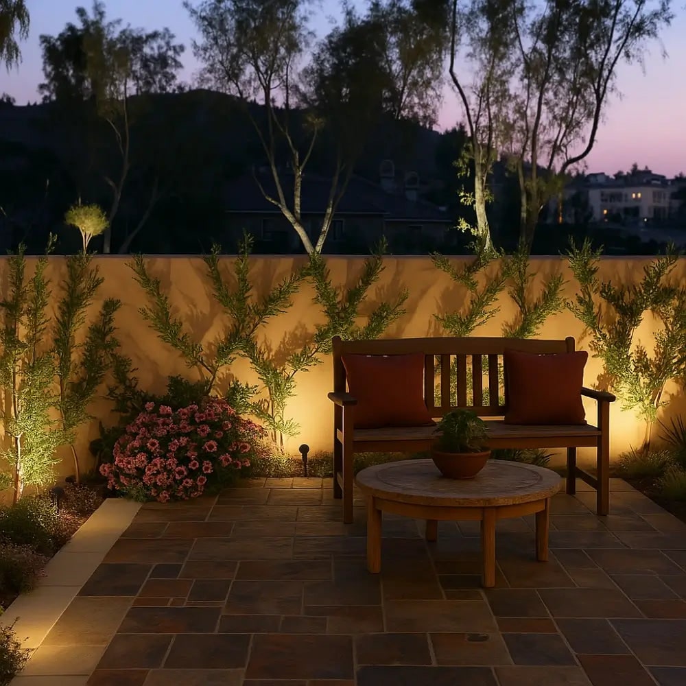 Outdoor Solar Lights with Ground Stakes and Adjustable Tilt for Garden Spotlighting - Image 4