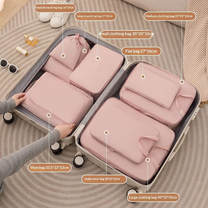 Packing Cubes for Travel with Compression Luggage Organizer Bags and Zippered Pouches - Image 2