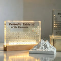 Periodic Table with Charges and Atomic Mass LED Display with Real Elements Acrylic Block - Image 1
