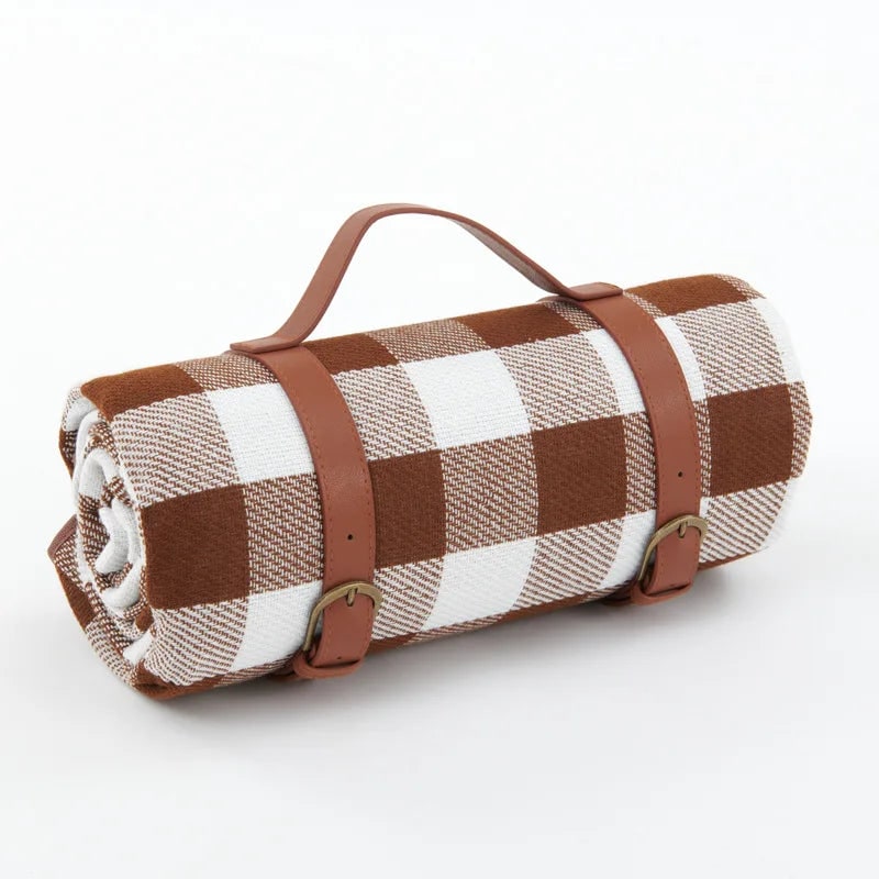Picnic Blanket with Waterproof Backing Foldable Design and Carrying Strap - Image 10