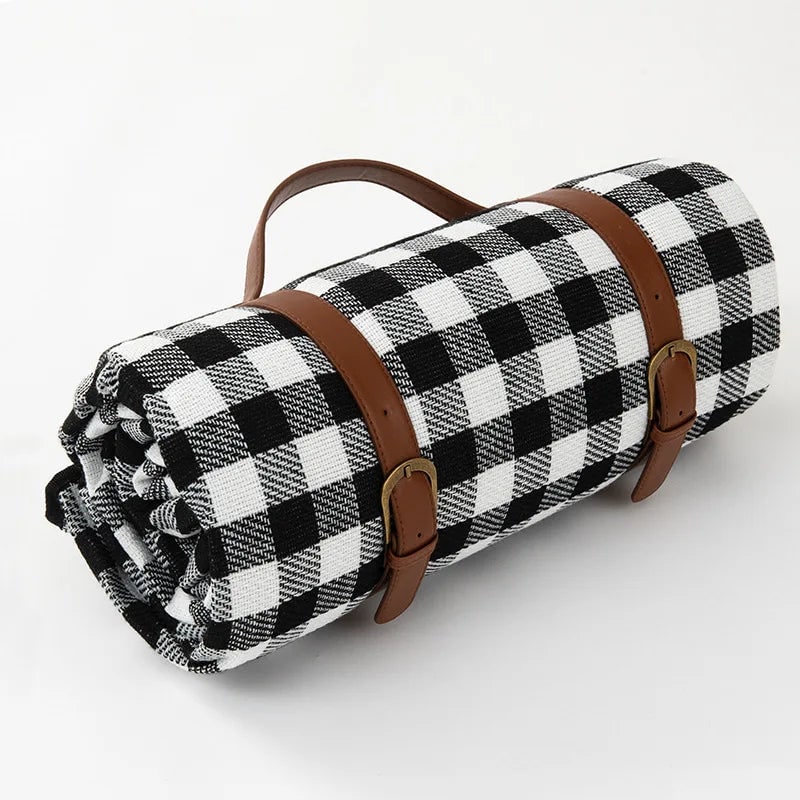 Picnic Blanket with Waterproof Backing Foldable Design and Carrying Strap - Image 11