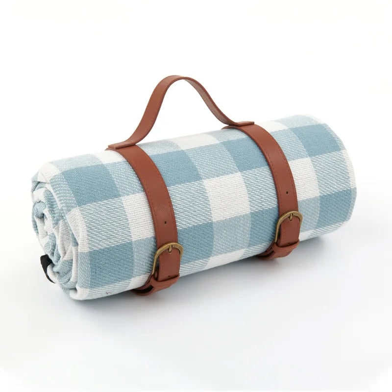 Picnic Blanket with Waterproof Backing Foldable Design and Carrying Strap - Image 2