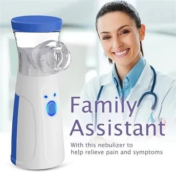 Portable Mesh Nebulizer Machine with Battery Power for Kids - Image 2