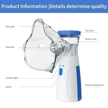 Portable Mesh Nebulizer Machine with Battery Power for Kids - Image 5