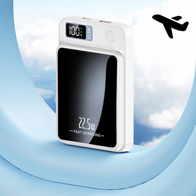Portable Power Bank with Magnetic Wireless Charging Fast 22.5w and Digital LED Display - Image 9