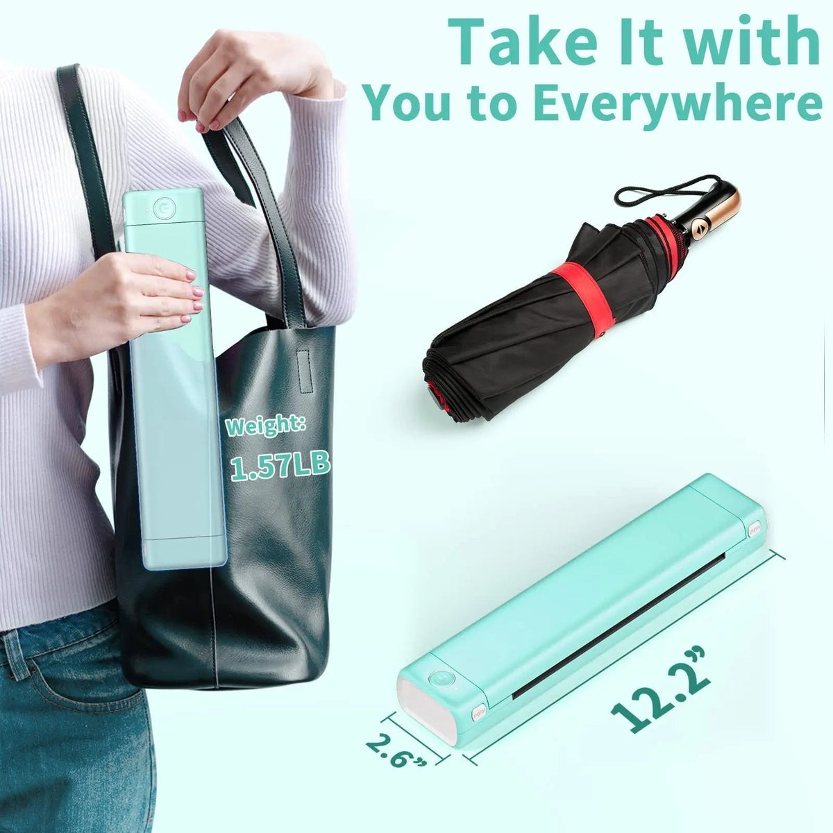 Portable Thermal Printer with Wireless Bluetooth and USB for A4 Mobile Printing - Image 9