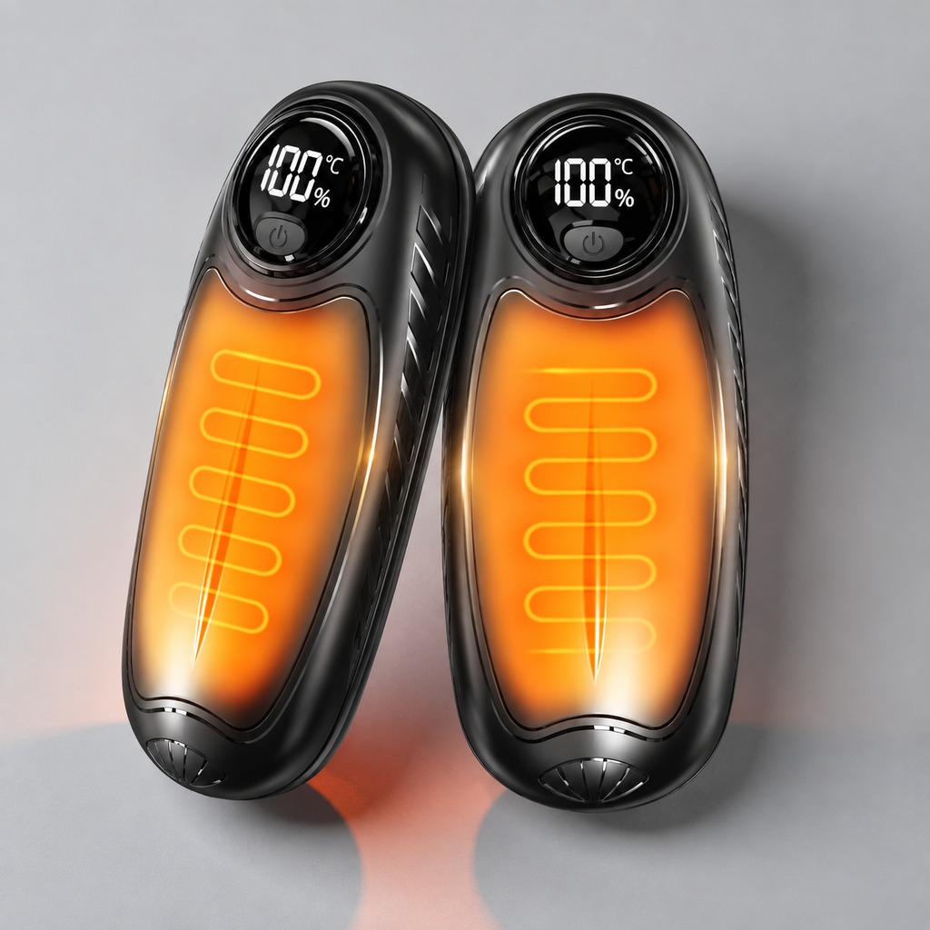 Rechargeable Hand Warmers with LED Display Five Heat Settings Set of 2 Portable Pocket Heaters - Image 33