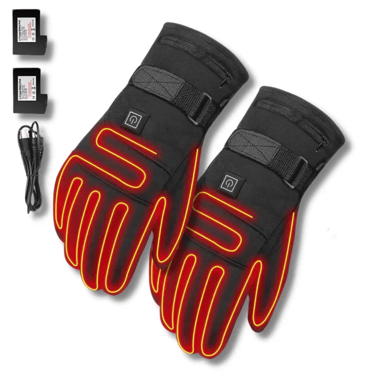 Rechargeable Heated Gloves with Touchscreen Fingertips and Battery Power - Image 4