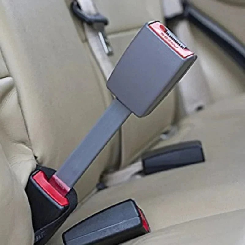 Seat Belt Extender with 11-Inch Rigid Stem and Metal Buckle for Universal Car Safety Access - Image 4