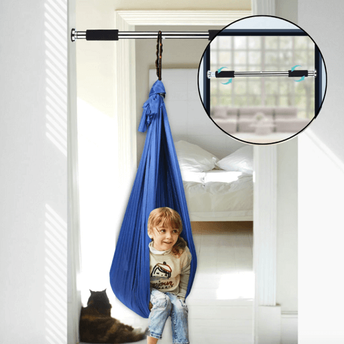 Sensory Swing with Cocoon Therapy Pouch for Kids' Indoor Calming - Image 2