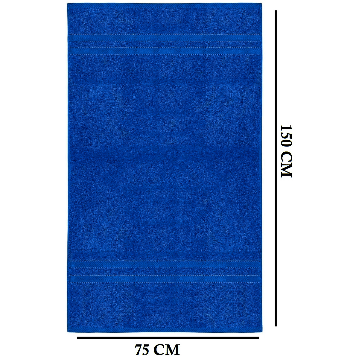 Set of 4 Large Bath Towels with Absorbent Cotton Terry Cloth and Dobby Border - Image 29
