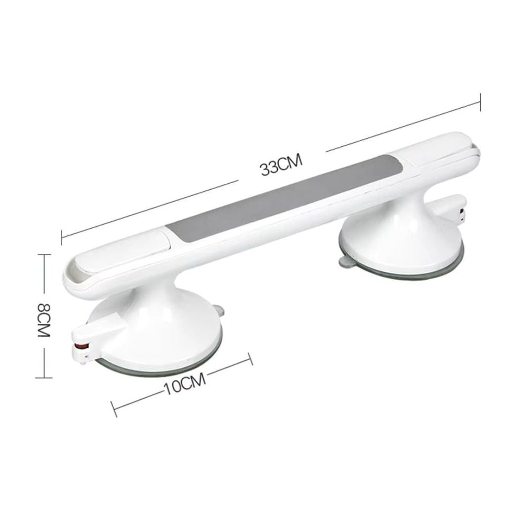 Shower Grab Bar with Suction Cup Safety Indicator and Rubberized Grip for Bathroom - Image 5