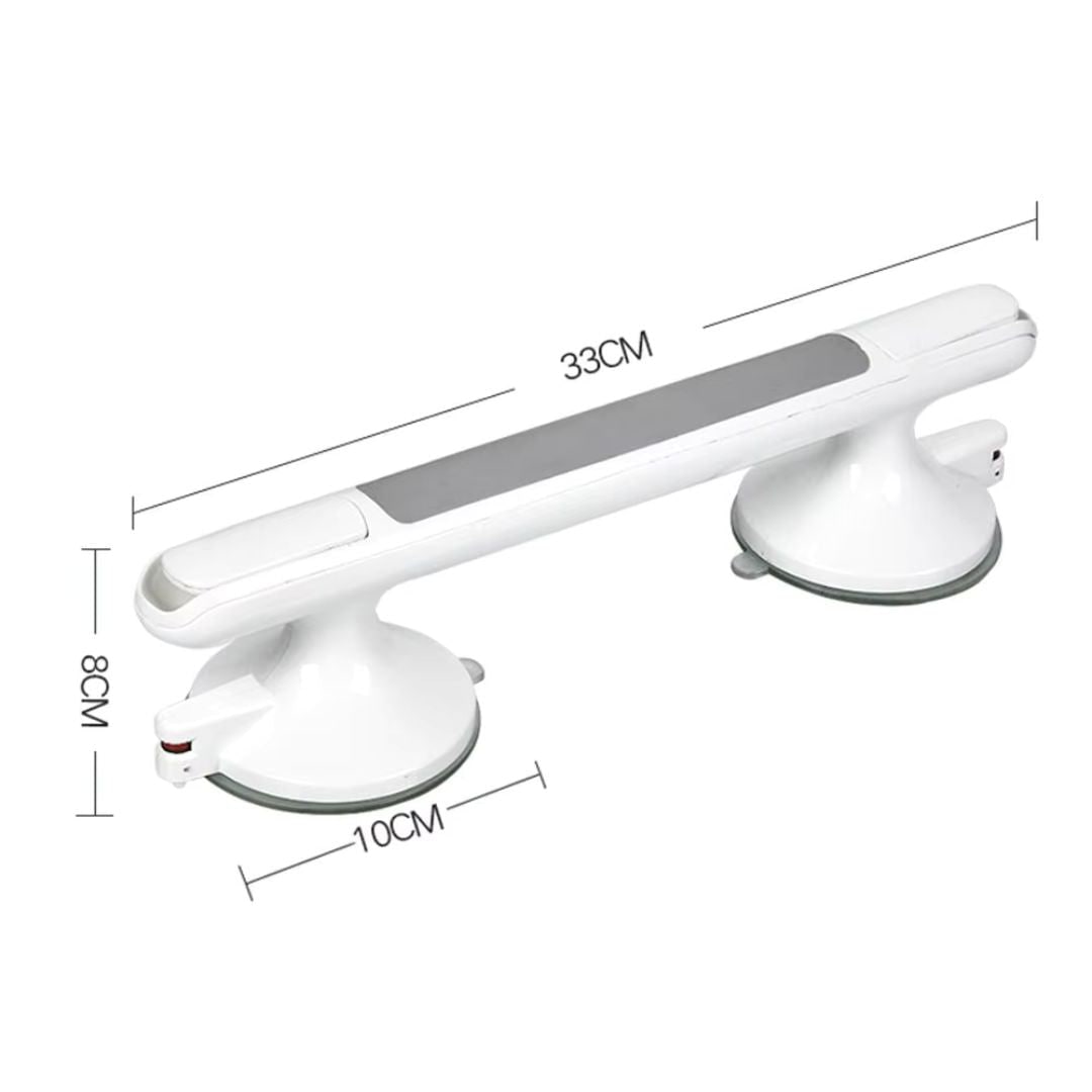 Shower Grab Bar with Suction Cup Safety Indicator and Rubberized Grip for Bathroom - Image 5