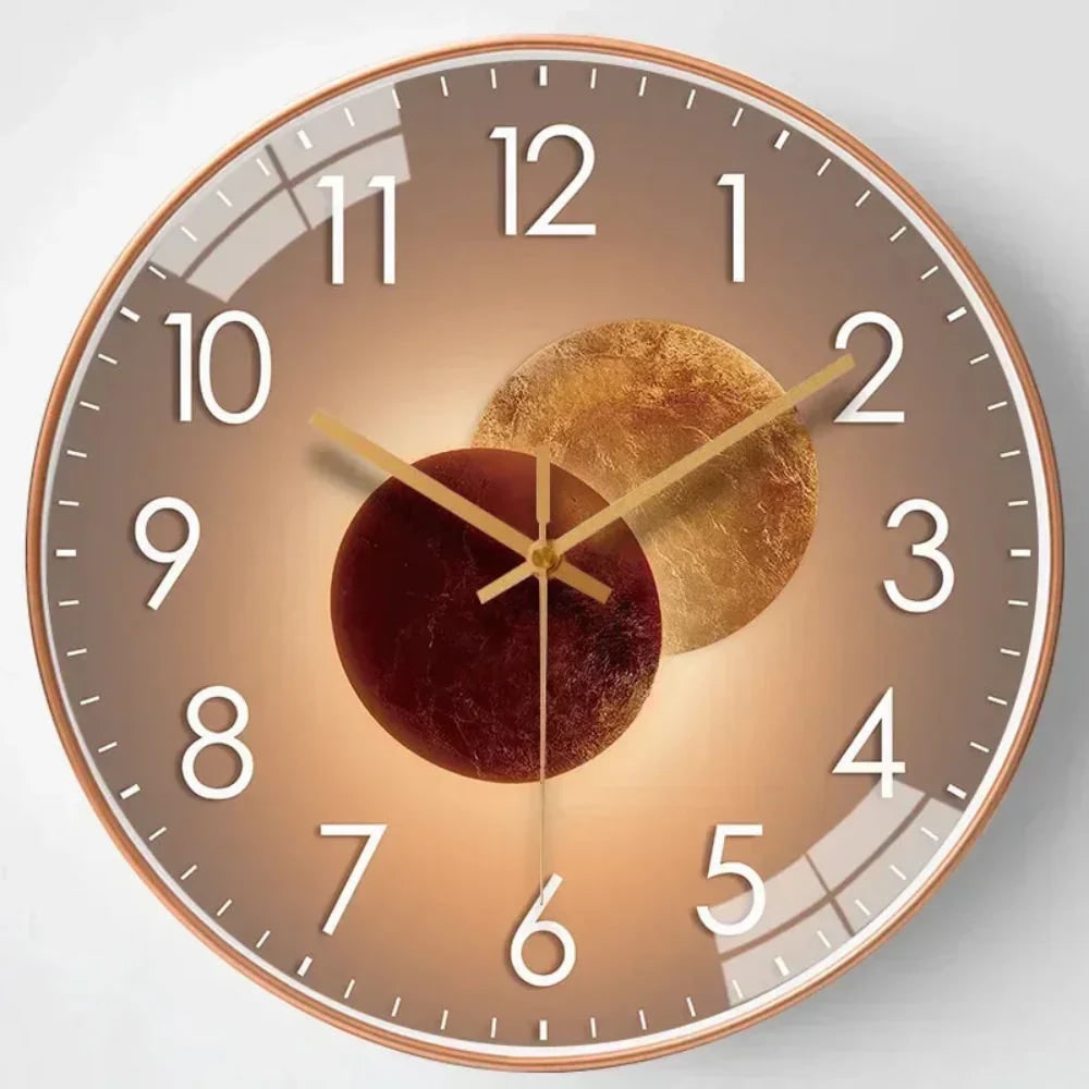 Silent Wall Clock with Glass Face and Minimalist Metallic Frame - Image 8