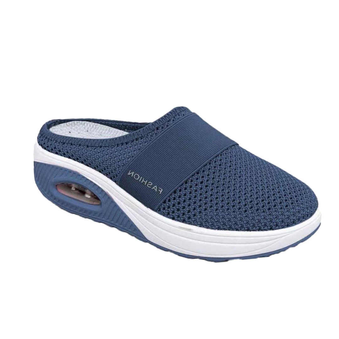 Slip-On Mule Sneakers with Air Cushion Mesh Upper and Non-Slip Platform - Image 15