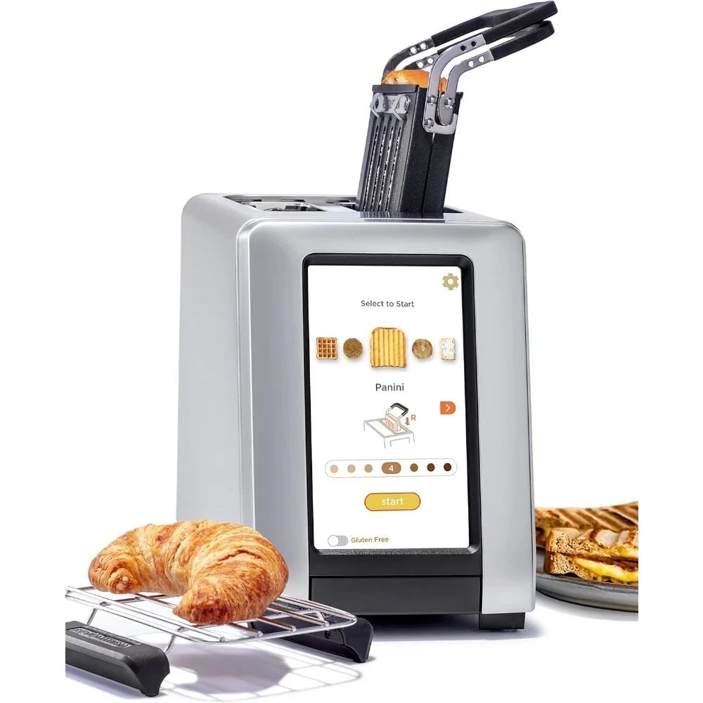Smart Toaster with Touchscreen Panini Press Insert and Warming Rack - Image 1