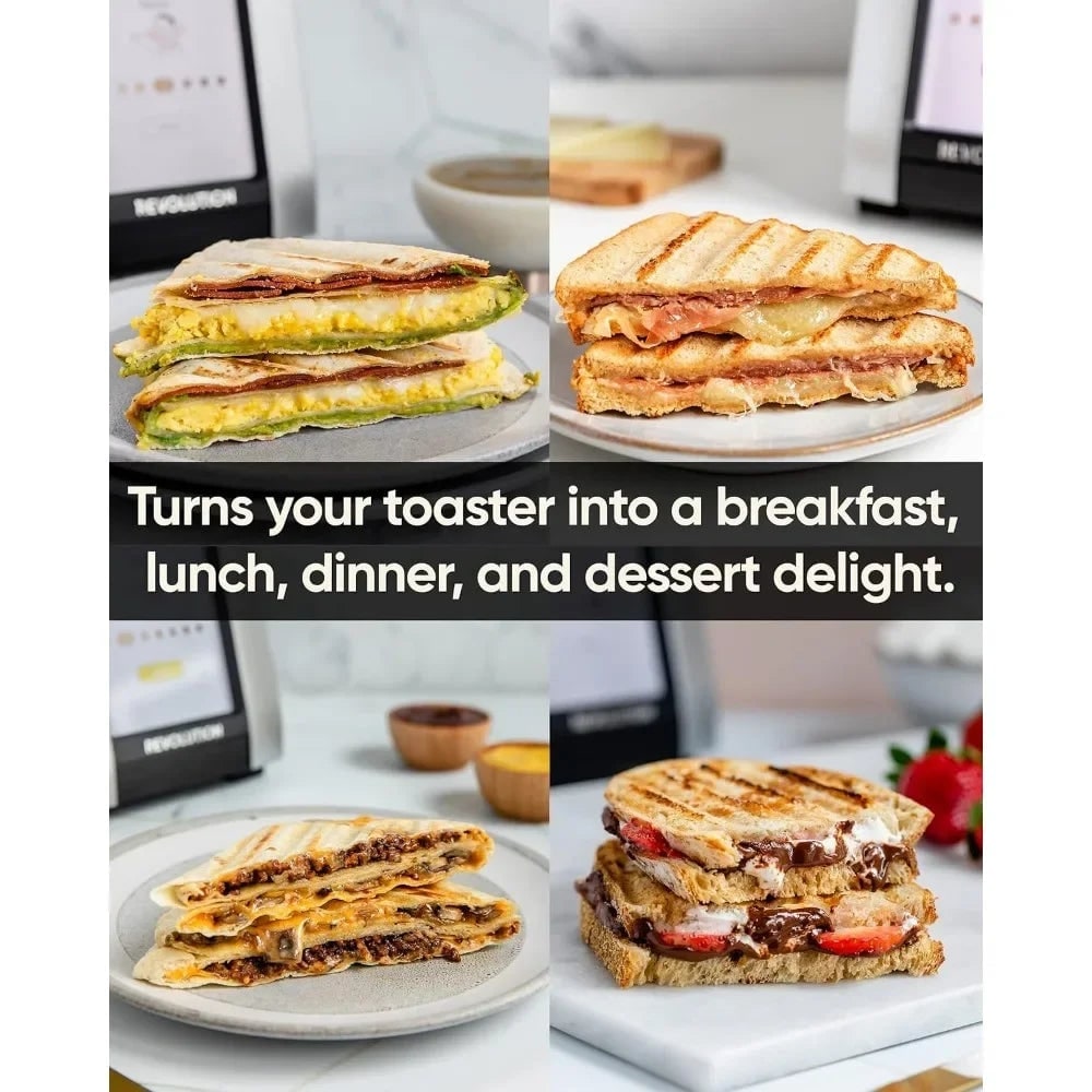 Smart Toaster with Touchscreen Panini Press Insert and Warming Rack - Image 4