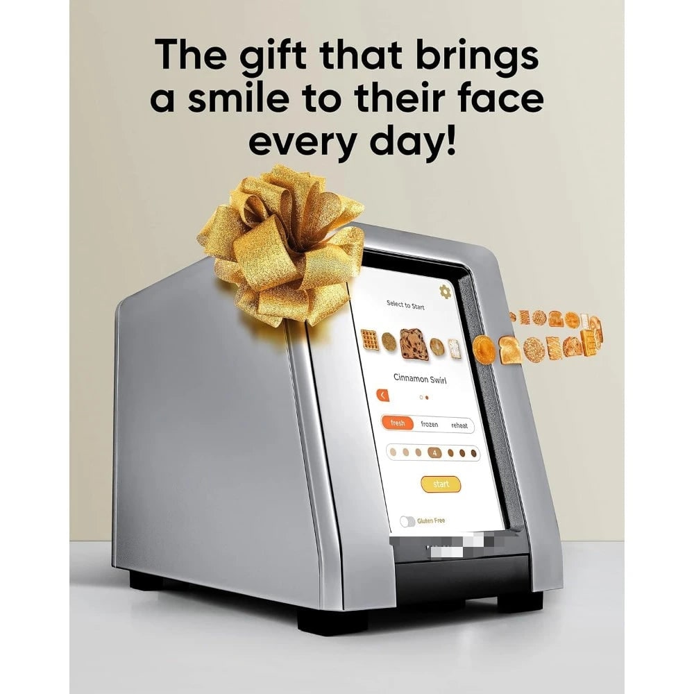 Smart Toaster with Touchscreen Panini Press Insert and Warming Rack - Image 5